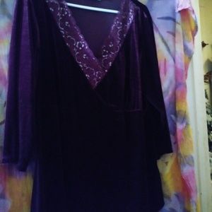Velvet Maroon Blouse